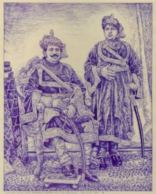 Lokendra Govind, Maharaja di Bansda con figlio primogenito
