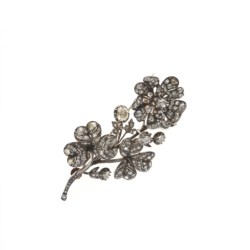 Silver, gold and diamond brooch, early 19th century