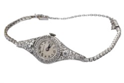 18kt white gold and diamond watch, Tiffany, early XX century