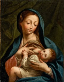Scuola italiana del secolo XVIII - Madonna col Bambino