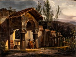 Federico Moja (1802 - 1885) - Family at the chapel