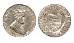 VITTORIO EMANUELE III - Monetazione italiana per la Somalia - 5 e 10 lire 1925