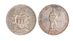 SAN MARINO - Vecchia monetazione (1864-1938) - 5 lire 1898