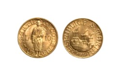 SAN MARINO - Vecchia monetazione (1864-1938) - 10 lire 1925