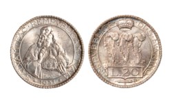 SAN MARINO - Vecchia monetazione (1864-1938) - 20 lire 1931