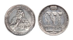 SAN MARINO - Vecchia monetazione (1864-1938) - 20 lire 1937