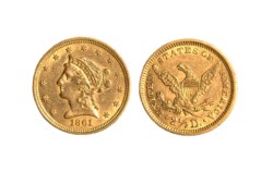 STATI UNITI D'AMERICA - 2 dollari e ½ 1861