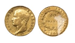 TORINO - NAPOLEONE I, Imperatore (1804-1814) - 40 franchi 1806