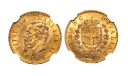 VITTORIO EMANUELE II (1861-1878) - 10 lire 1863, Torino