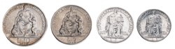 CITTA' DEL VATICANO - PIO XI (1929-1938) - Serie tipologica (III tipo -1947-1949) (4 valori, senza oro)
