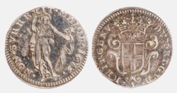 GENOVA - DOGI BIENNALI (III fase, 1637-1797) - 5 soldi 1673