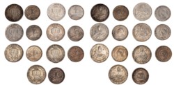 REPUBBLICA DI SAN MARINO - Vecchia monetazione (1864-1938) - Lotto 14 monete da 5 e 10 lire: