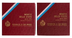 REPUBBLICA DI SAN MARINO - Lotto 2 serie 1975 (10 valori), in confezioni originali