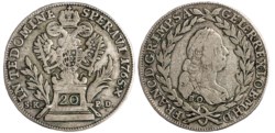 AUSTRIA - FRANCESCO I DI LORENA (1745 - 1765) - 20 Kreuzer 1765 Vienna