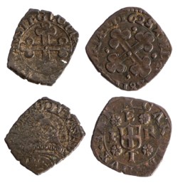 CARLO EMANUELE I (1580-1630) - Lotto 2 monete<br>Grossetto 1625, I tipo