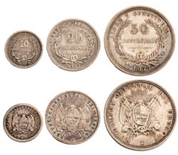 URUGUAY - REPUBBLICA - Lotto 3 monete