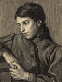 Scuola italiana degli inizi del secolo XX - Ritratti femminili