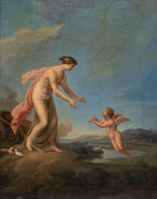Scuola italiana del secolo XIX - Venere e Cupido