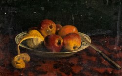 Scuola italiana di inizio secolo XX - Natura morta di mele