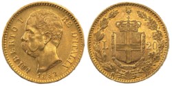 UMBERTO I (1878 - 1900) - 20 lire 1882