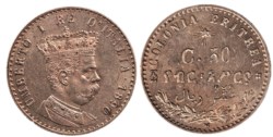 UMBERTO I, Colonia Eritrea (1890-1896) - 50 centesimi 1890