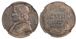 ROMA - PIO IX (1846-1870) - Scudo 1853, anno VIII