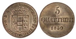 FIRENZE - LEOPOLDO II (1824-1859) - 5 quattrini 1830