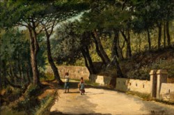 Angelo Ardinghi (Forte dei Marmi, 1850 - Lucca, 1897) - La passeggiata