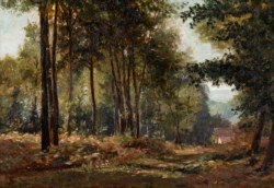 Carlo Nogaro (Asti, 1837 - Choisy-au-Bac, 1931) - La casa nel bosco