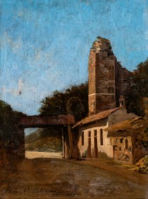 Carlo Nogaro (Asti, 1837 - Choisy-au-Bac, 1931) - Ponte di Santa Caterina ad Asti