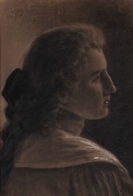Vittorio Matteo Corcos (Livorno, 4 ottobre 1859 - Firenze, 8 novembre 1933) - Ritratto di donna