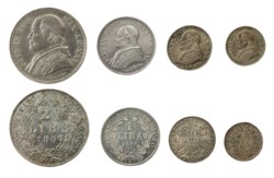 ROMA - PIO IX (1846-1870) - Lotto multiplo 4 monete