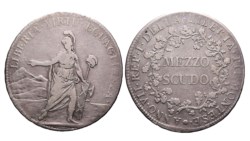 TORINO - REPUBBLICA PIEMONTESE (1798-1799) - Mezzo scudo