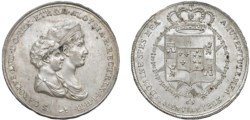 FIRENZE - REGNO D'ETRURIA - CARLO LUDOVICO (1803-1807) - Mezza dena 1803