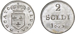 LUCCA - CARLO LUDOVICO (1824-1847) - 2 soldi 1835
