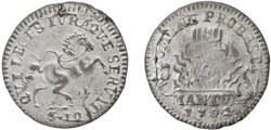 MANTOVA - FERDINANDO CARLO GONZAGA (1669-1708) - 10 soldi 1702