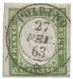 Antichi Stati Italiani - Sardegna - 5 cent (13b)