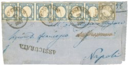 Antichi Stati Italiani - Napoli - Province Napoletane - 1861 - Striscia (20 + 19a)