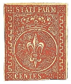 Antichi Stati Italiani - Parma - 1855 - 25 cent (8 cat.160000)
