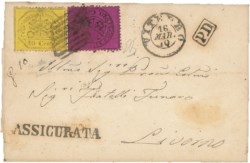 Antichi Stati Italiani - Stato pontificio - Lettera (28 + 29 cat.605)