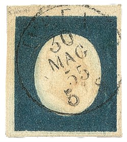 Antichi Stati Italiani - Sardegna - 1854 - 20 cent (8f cat.11000)