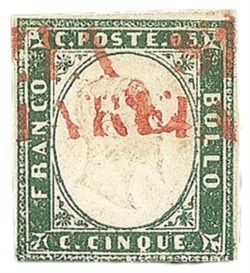 Antichi Stati Italiani - Sardegna - 1855 - 5 cent (13g)