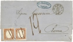 Antichi Stati Italiani - Sardegna - Due esemplari del 10 cent (14Df)