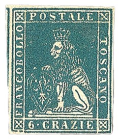 Antichi Stati Italiani - Toscana - 1857 - 6 crazie (15a cat.30000)