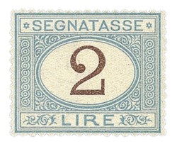 Regno - Segnatasse - 1870 - 2 lire segnatasse (12)