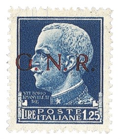 RSI - G.N.R. Brescia - 1943 - 1,25 lire (480/I)