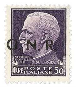 RSI - G.N.R. Brescia - 1943 - 50 lire (489/Ifd errore pd)