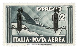 RSI - Verona - 1944 - 2 lire Espresso Aereo (P16)