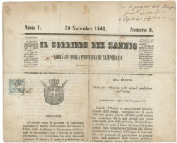 Antichi Stati Italiani - Napoli - Giornale Il corriere del Santo