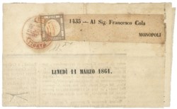 Antichi Stati Italiani - Napoli - Province Napoletane - 1861 - 1/2 grano (18c)